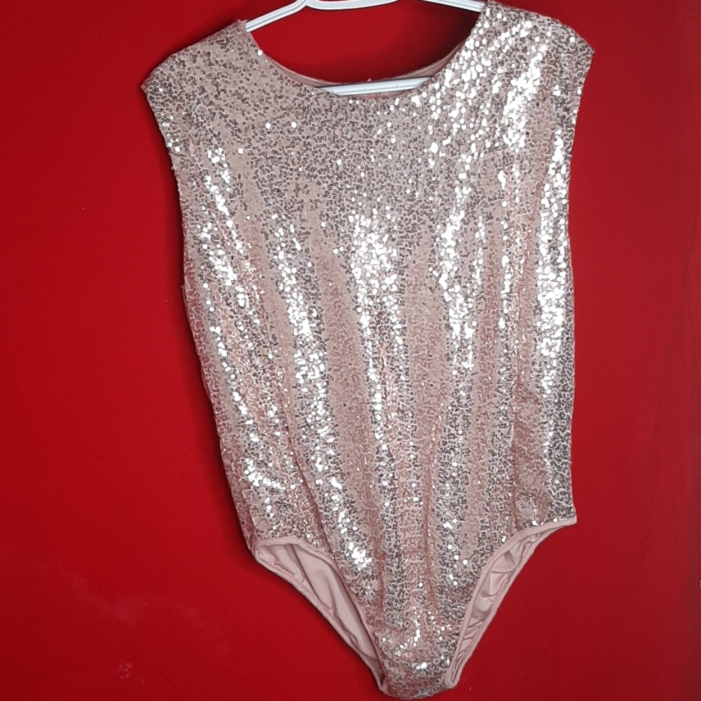 Rose Gold  Leotard